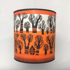 Winter Trees lamp shade (Orange)