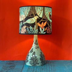 Dawn Chorus Lampshade - Blue