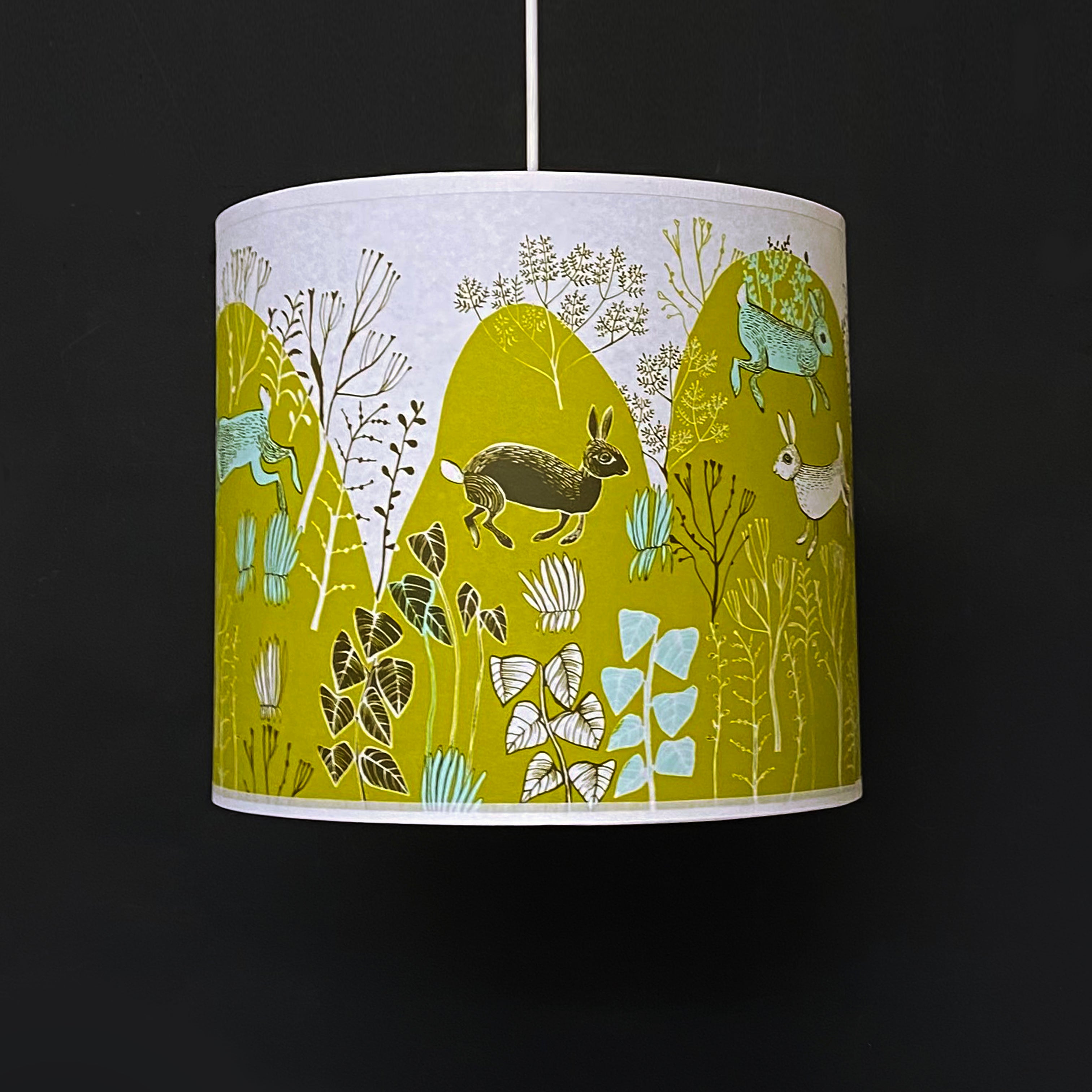 Rabbit lamp shade Chartreuse Rabbit lamp shade Chartreuse