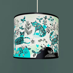 Playful Pets lampshade turquoise