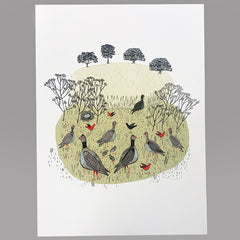 Partridges A1 Giclée Print