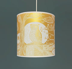 Owl Lampshade - Gold