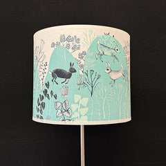 Rabbit lampshade teal SECOND lamp
