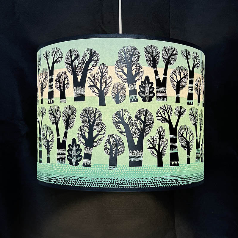 Large Winter Trees Lampshade Spearmint SECOND (pendant) Large Winter Trees Lampshade Spearmint SECOND (pendant)