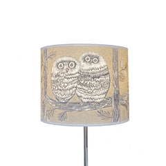 Baby Owl Lampshade - cream/grey