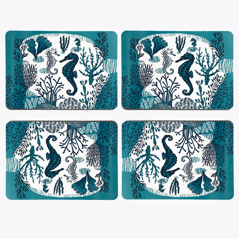 Set of 4 SeahorseTable Mats Set of 4 SeahorseTable Mats