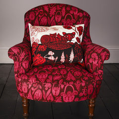Lush Designs Fox cushion on armchair