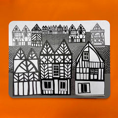 Tudor (canal row) large table mat