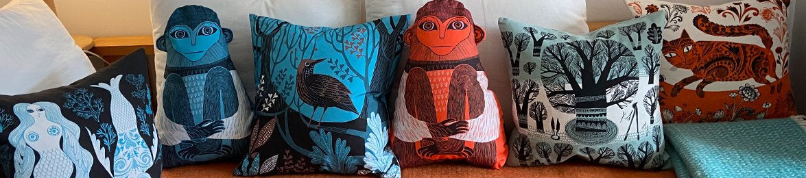 Lush Designs bird print lampshades