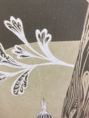 Large Grey Owl Lampshade SECOND Pendant