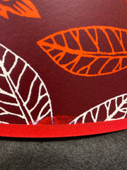 Large Fox and Cubs Lampshade Orange SECOND (lamp)