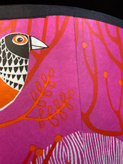 Dawn Chorus Lampshade Pink SECOND (lamp)1