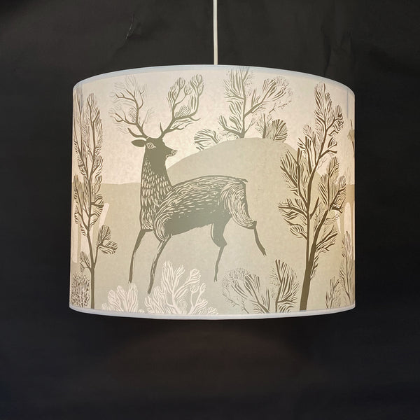 Large gold Stag lampshade SECOND pendant 1