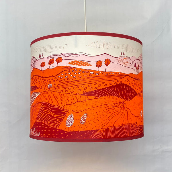 Landscape Lampshade - Pink