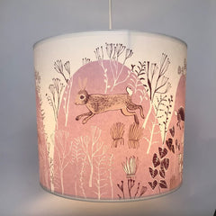 Rabbit lampshade pink