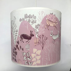 Rabbit lampshade pink