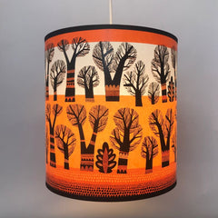 Winter Trees lamp shade (Orange)