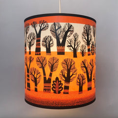 Winter Trees lamp shade (Orange)