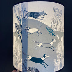 Stag Lampshade (blue) SECOND