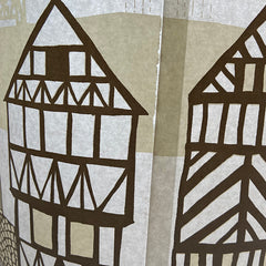 Tudor Village Lampshade - grey SECOND