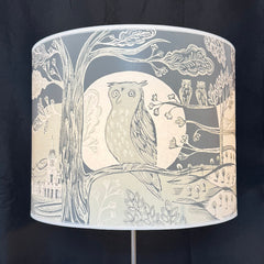 Grey Owl Lampshade SECOND Lamp