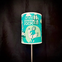 Tudor Garden turquoise SECOND (lamp)