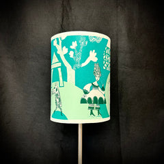 Tudor Garden turquoise SECOND (lamp)