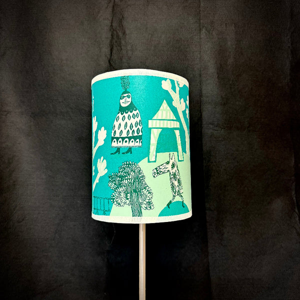 Tudor Garden turquoise SECOND (lamp)
