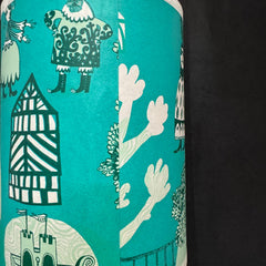 Tudor Garden turquoise SECOND (lamp)