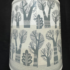 Winter Trees Lampshade Regular grey SECOND (lamp)