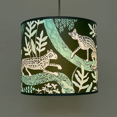 Ocelot Lampshade Green