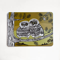 Set of 4 Baby Owl Table Mats