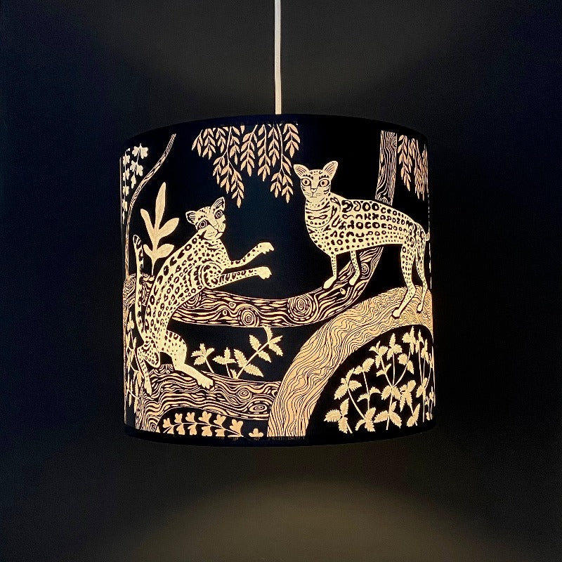 Ocelot Lampshade Black-Pink – Lush Designs