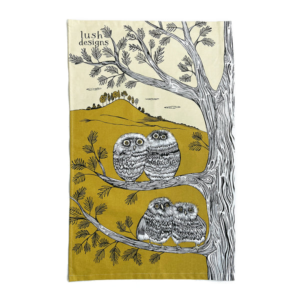 Baby Owl Tea Towel