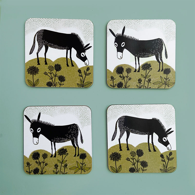 Lush designs donkey print coasters