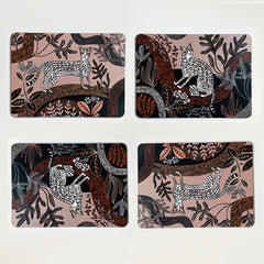 Set of 4 Ocelot Table Mats