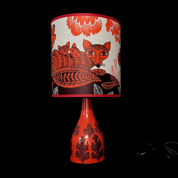 Polly Lamp Base - Vermillion SECOND