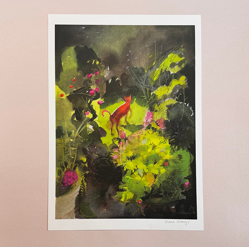 Stevie in the Garden print