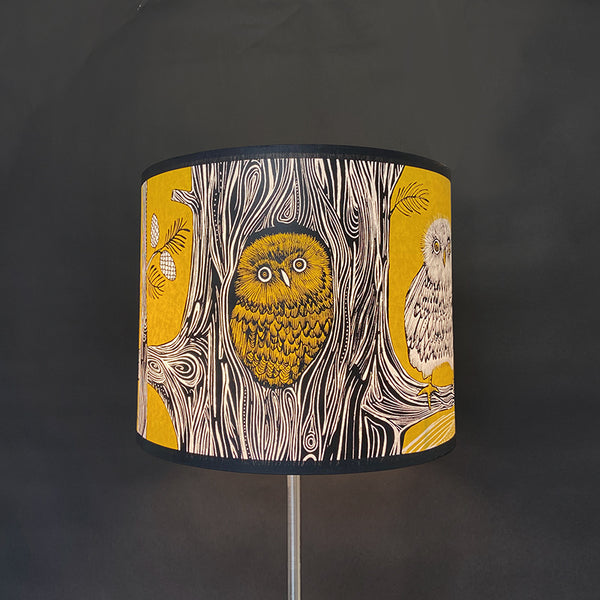 Baby Owl Lampshade Mustard SECOND (lamp)