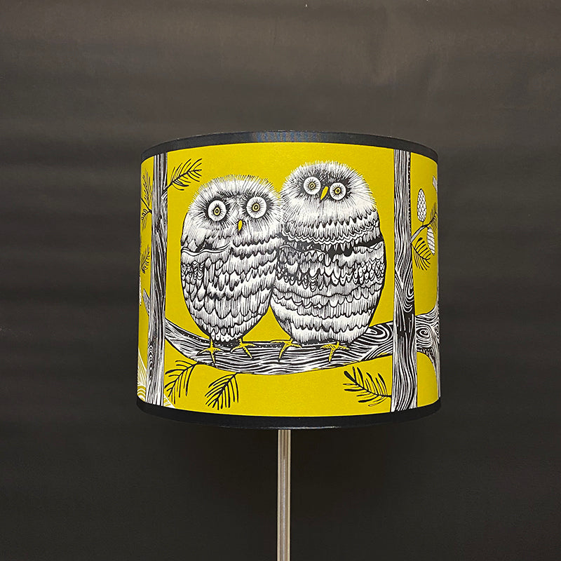 Baby Owl Lampshade Mustard SECOND (lamp)