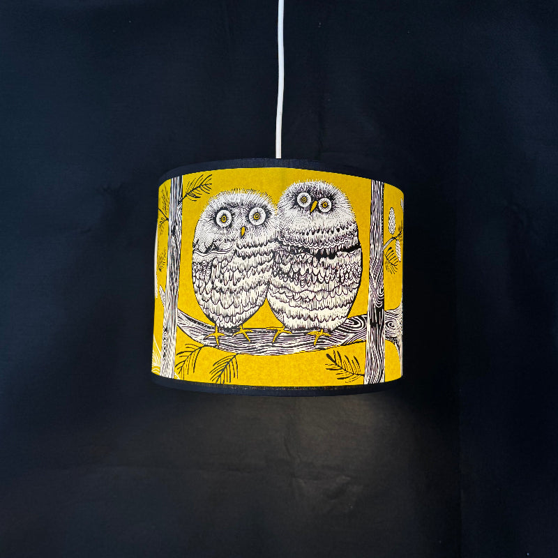 Baby Owl Lampshade Mustard SECOND (pendant)