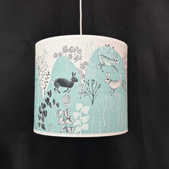 Rabbit lampshade blue SECOND pendant