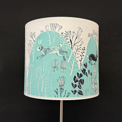 Rabbit lampshade teal SECOND lamp