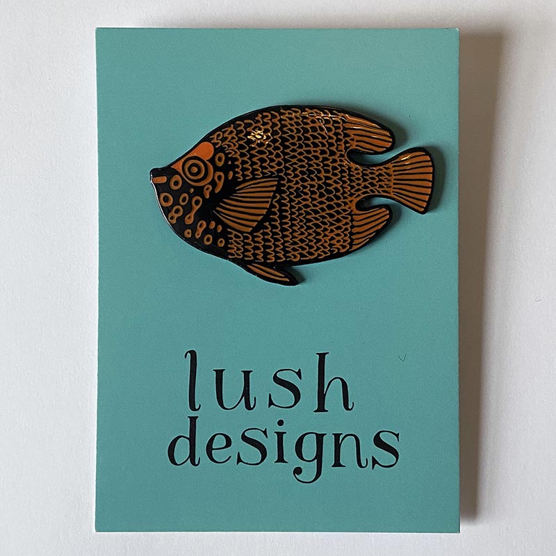 Fish Pin Badge – Lush Designs