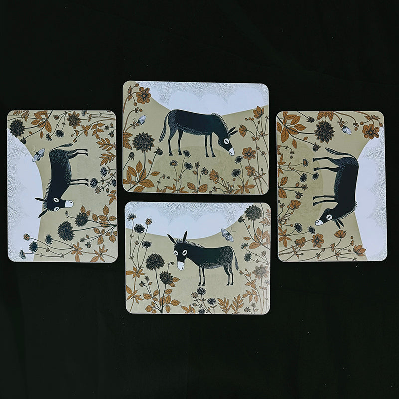 Set of 4 Donkey Table Mats