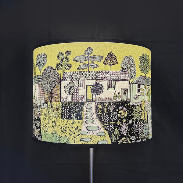 Bungalow Lampshade green lamp fitting - SECOND