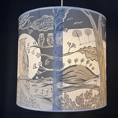 Grey Owl Lampshade SECOND Pendant (Copy)