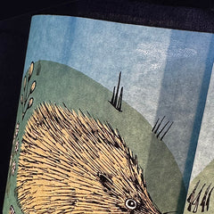 Hedgehog Lampshade GREEN Second (pendant)