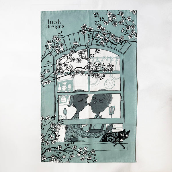 Kitchen Clinch Tea Towel - Blue
