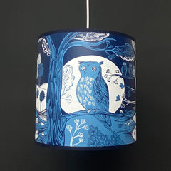 Owl Lampshade - Blue